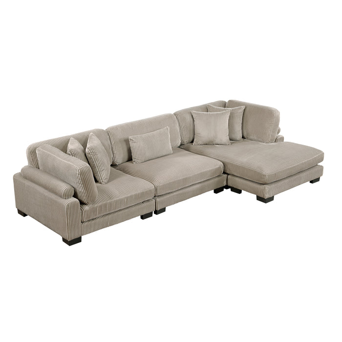 Traverse - (3)3-Piece Modular Sectional with Reversible Chaise