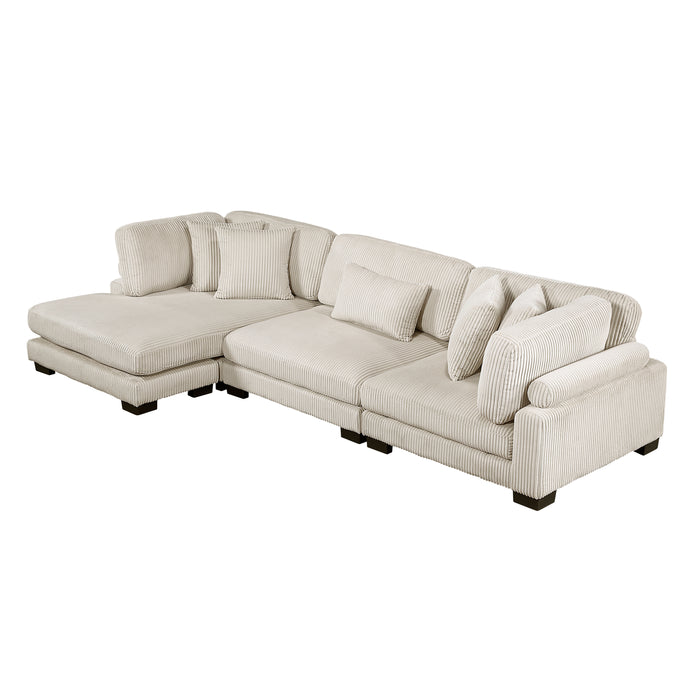 Traverse - (3)3-Piece Modular Sectional with Reversible Chaise