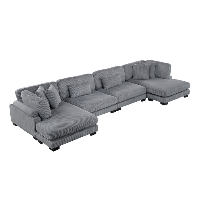 Traverse - (4)4-Piece Modular Sectional with Reversible Chaise