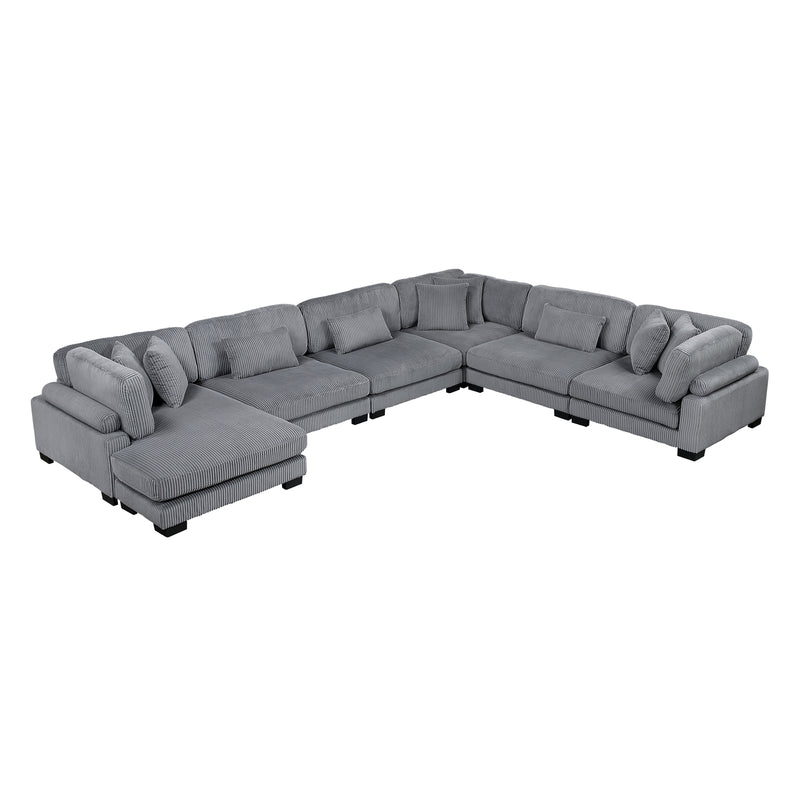 Traverse - (6)6-Piece Modular Sectional with Reversible Chaise