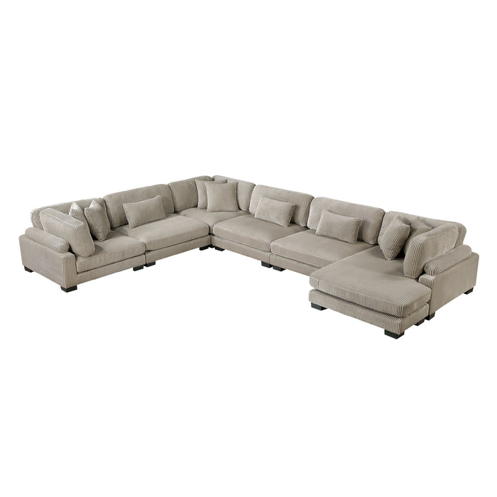 Traverse - (6)6-Piece Modular Sectional with Reversible Chaise