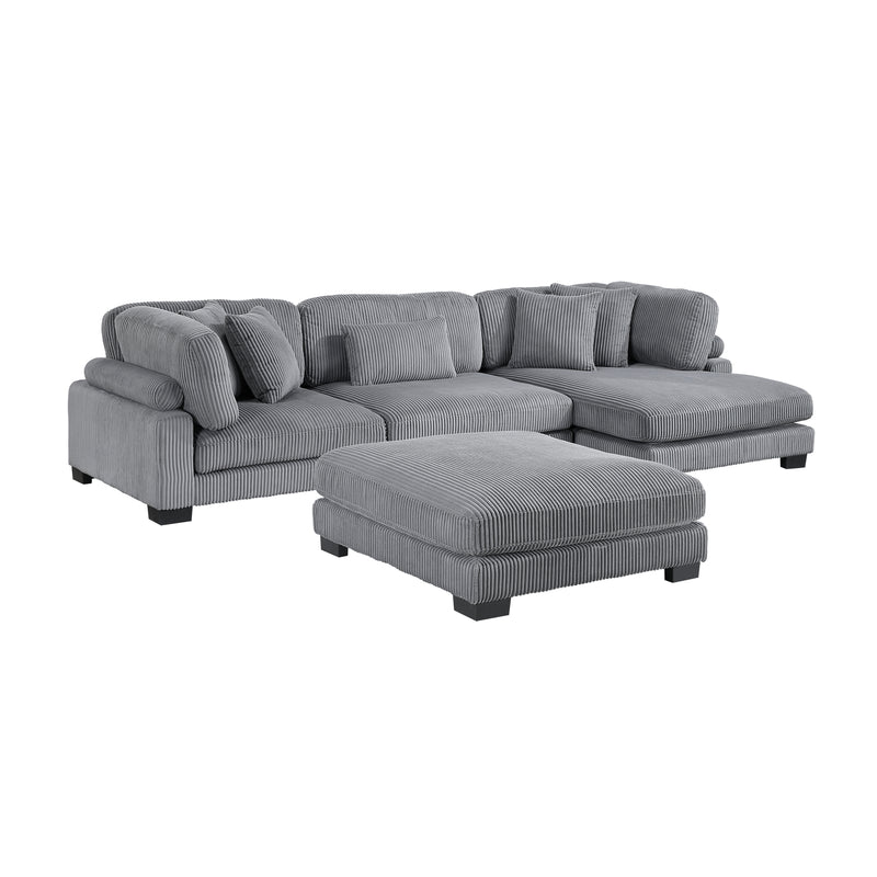 Traverse - (4)4-Piece Modular Sectional with Reversible Chaise and Ottoman