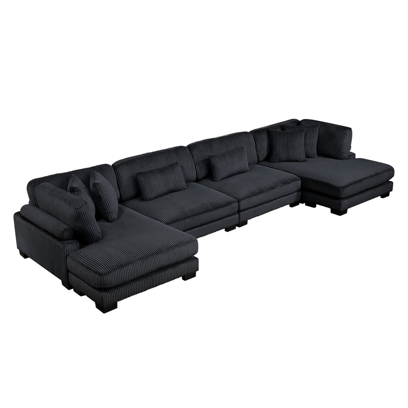Traverse - (4)4-Piece Modular Sectional with Reversible Chaise