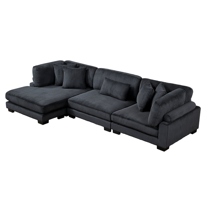Traverse - (3)3-Piece Modular Sectional with Reversible Chaise