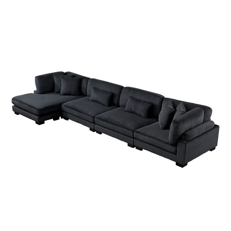 Traverse - (4)4-Piece Modular Sectional with Reversible Chaise