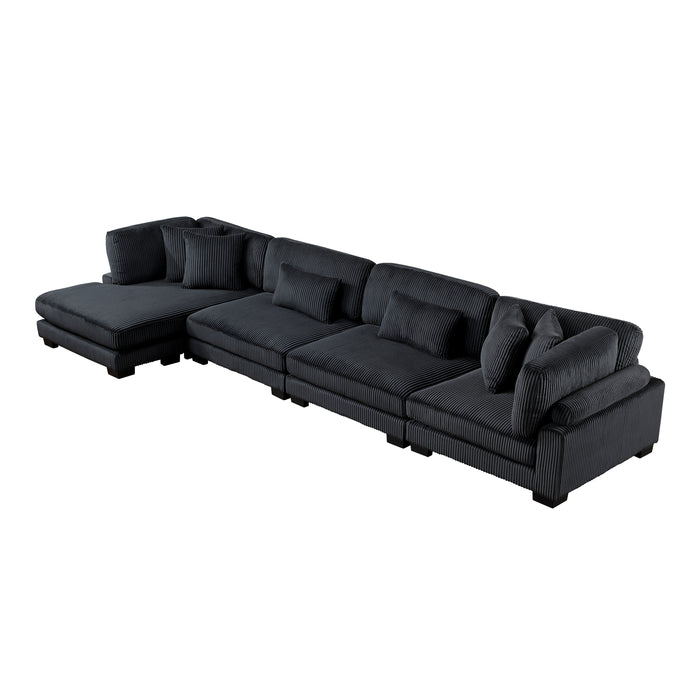 Traverse - (4)4-Piece Modular Sectional with Reversible Chaise