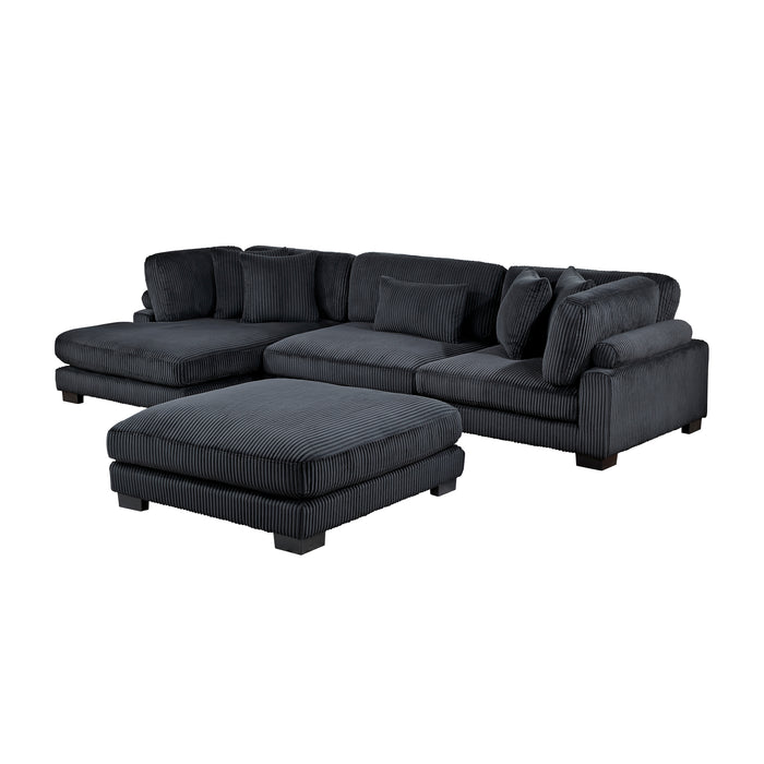 Traverse - (4)4-Piece Modular Sectional with Reversible Chaise and Ottoman