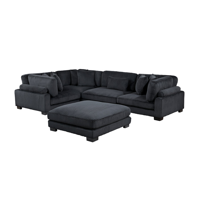 Traverse - (5)5-Piece Modular Sectional with Ottoman