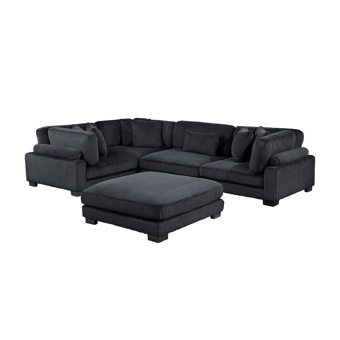 Traverse - (5)5-Piece Modular Sectional with Ottoman