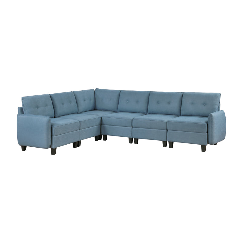 Garren - (6)6-Piece Sectional with Storage