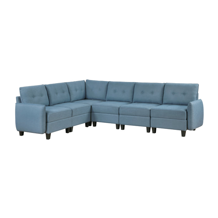 Garren - (6)6-Piece Sectional with Storage
