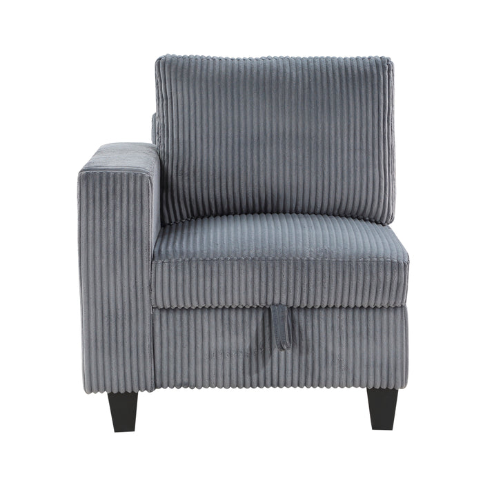 Walterboro - (7)7-Piece Sectional with Storage, Storage Pouches and Charging Ports