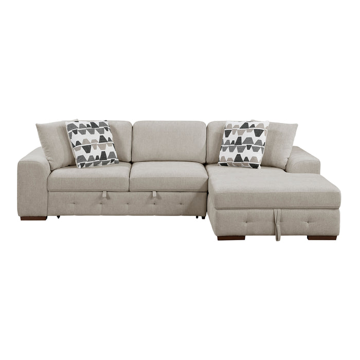 Raife - (2)2-Piece Sectional with Right Chaise