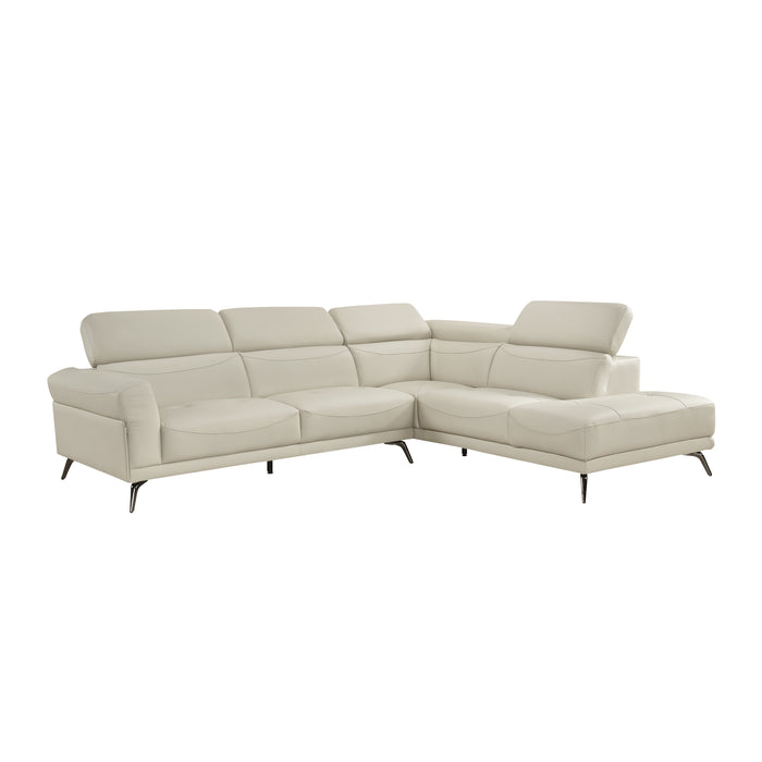 Giselle - (2)2-Piece Sectional with Right Side Chaise