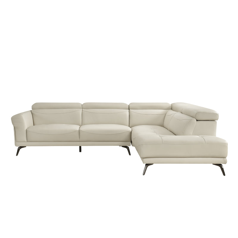 Giselle - (2)2-Piece Sectional with Right Side Chaise