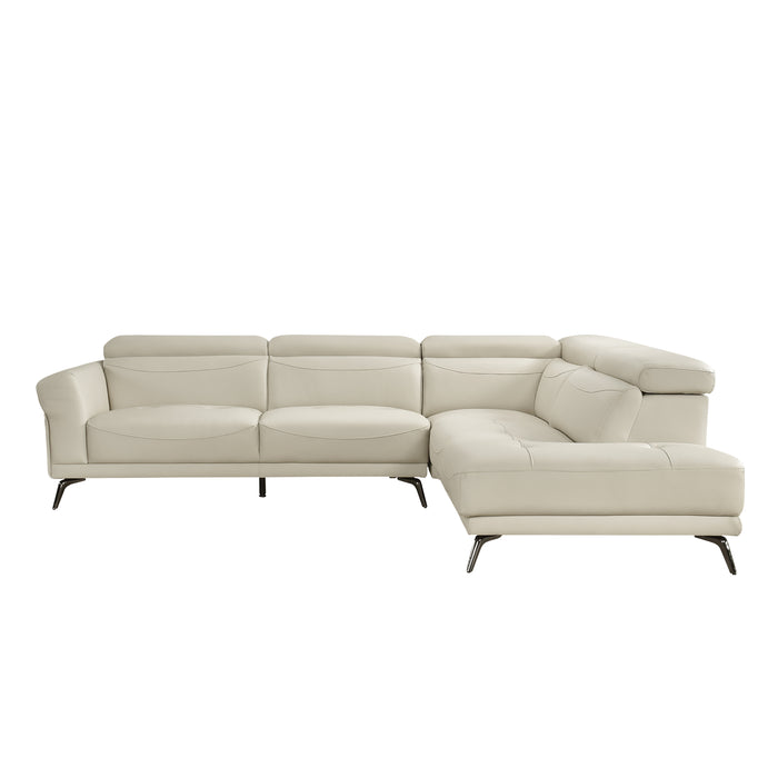 Giselle - (2)2-Piece Sectional with Right Side Chaise