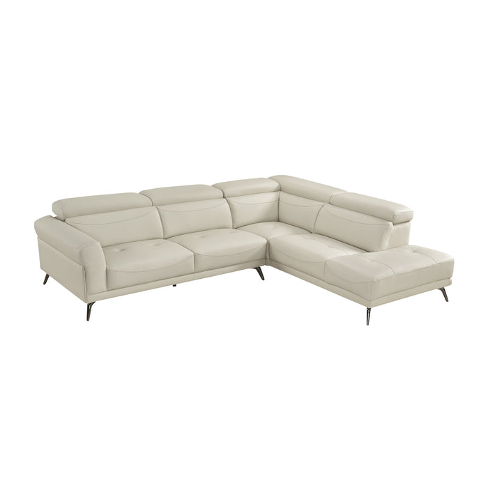 Giselle - (2)2-Piece Sectional with Right Side Chaise