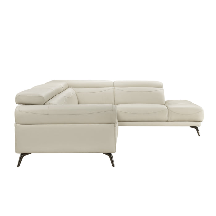 Giselle - (2)2-Piece Sectional with Right Side Chaise