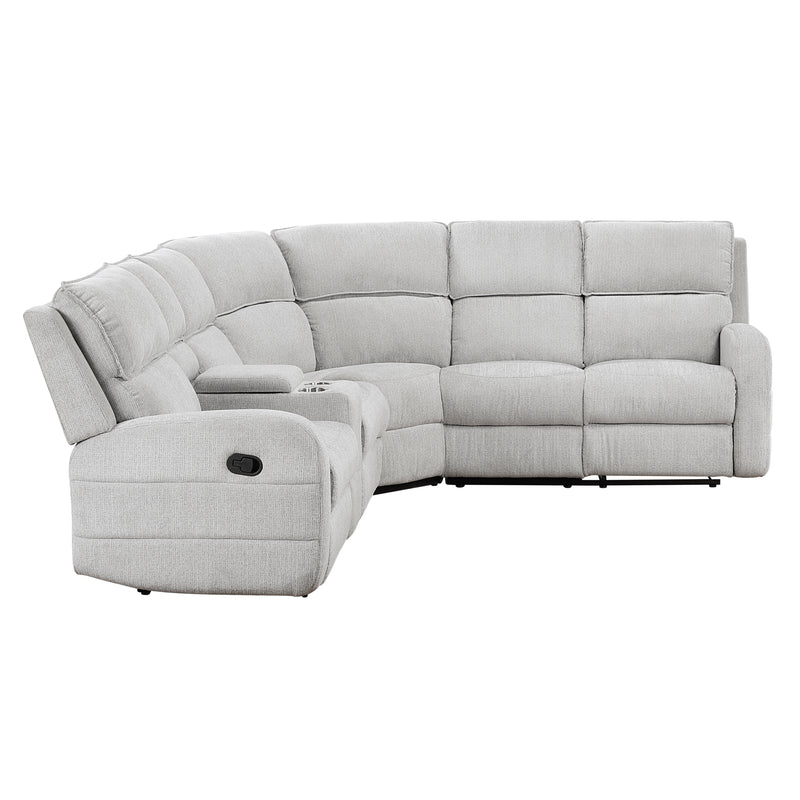 Thorne - (3)3-Piece Reclining Sectional with Left Console