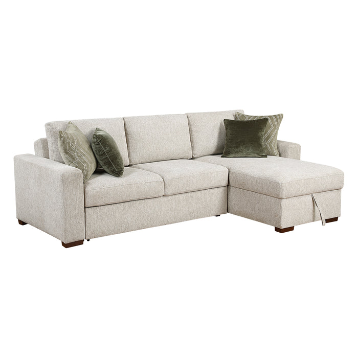 Isla - (3)2-Piece Sectional with Convertible and Reversible Chaise,  Hidden Storage, Click Motion Back