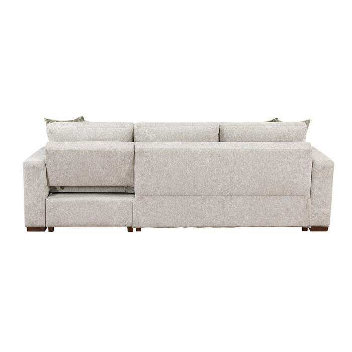Isla - (3)2-Piece Sectional with Convertible and Reversible Chaise,  Hidden Storage, Click Motion Back
