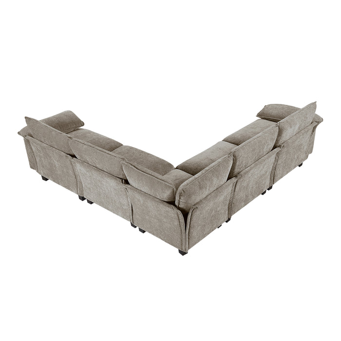Dublin - (6)5-Piece Modular Sectional