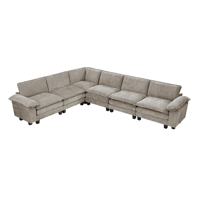Dublin - (7)6-Piece Modular Sectional