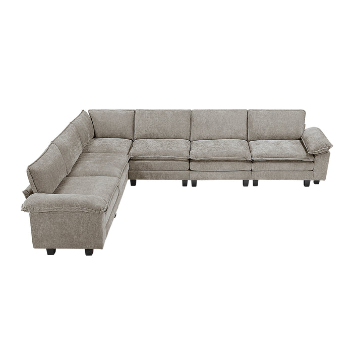 Dublin - (7)6-Piece Modular Sectional