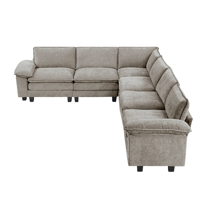 Dublin - (7)6-Piece Modular Sectional