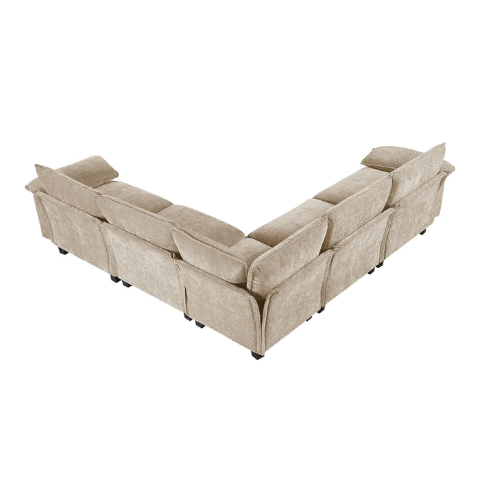 Dublin - (6)5-Piece Modular Sectional