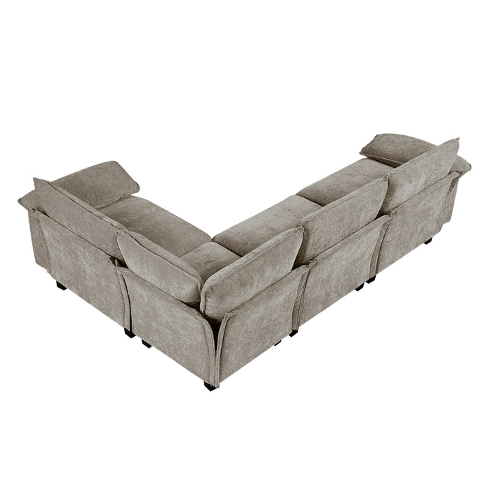 Dublin - (5)4-Piece Modular Sectional