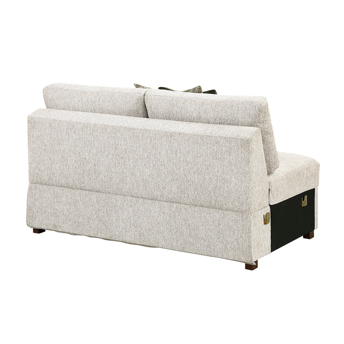 Isla - (5)4-Piece Sectional with Pull-out Bed and Ottoman