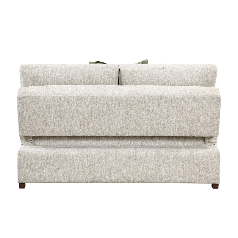Isla - (4)3-Piece Sectional with Reversible Chaise, Pull-out Bed, Hidden Storage and Ottoman, Click Motion Back