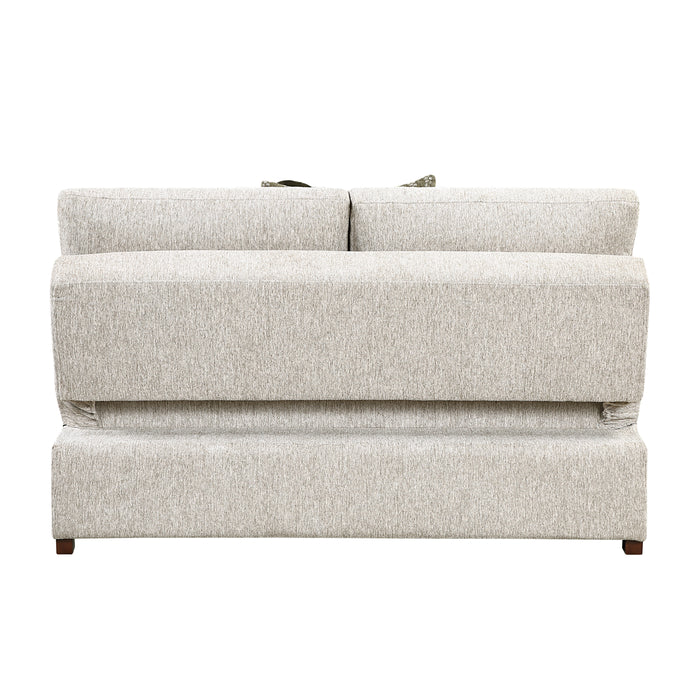 Isla - (4)3-Piece Sectional with Reversible Chaise, Pull-out Bed, Hidden Storage and Ottoman, Click Motion Back