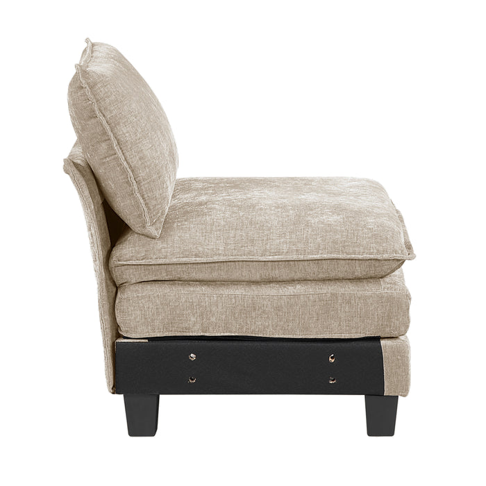 Dublin - (7)6-Piece Modular Sectional with Ottoman