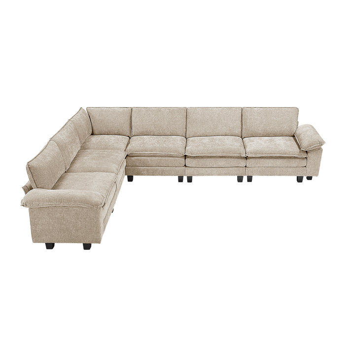 Dublin - (7)6-Piece Modular Sectional