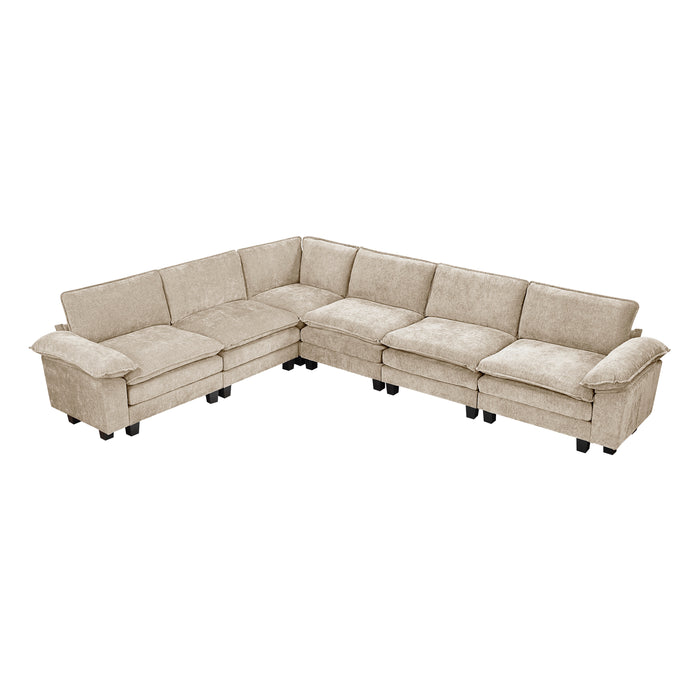 Dublin - (7)6-Piece Modular Sectional