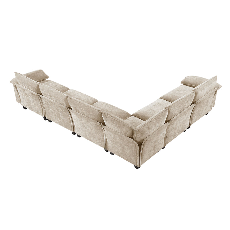Dublin - (7)6-Piece Modular Sectional