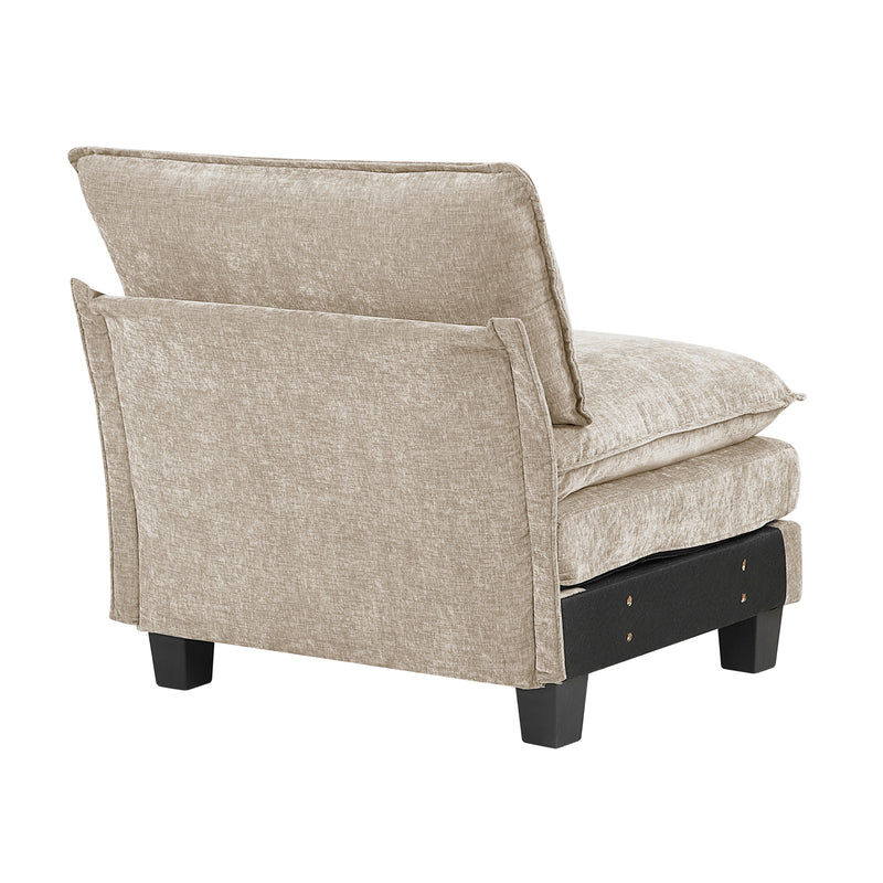 Dublin - (7)6-Piece Modular Sectional with Ottoman