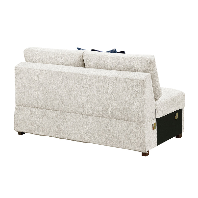 Isla - (4)3-Piece Sectional with Convertible and Reversible Chaise,  Hidden Storage, Click Motion Back and Ottoman