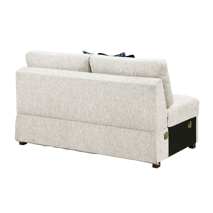 Isla - (4)3-Piece Sectional with Convertible and Reversible Chaise,  Hidden Storage, Click Motion Back and Ottoman