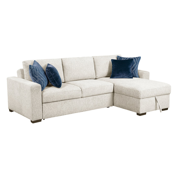 Isla - (3)2-Piece Sectional with Convertible and Reversible Chaise,  Hidden Storage, Click Motion Back