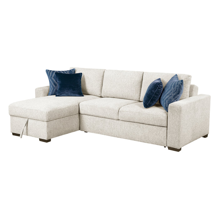Isla - (3)2-Piece Sectional with Convertible and Reversible Chaise,  Hidden Storage, Click Motion Back