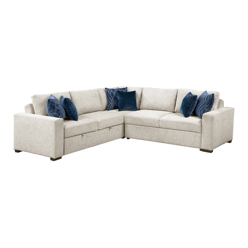 Isla - (4)3-Piece Sectional with Pull-out Bed