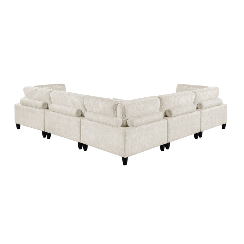 ;Robstown - (5)5-Piece Modular Sectional