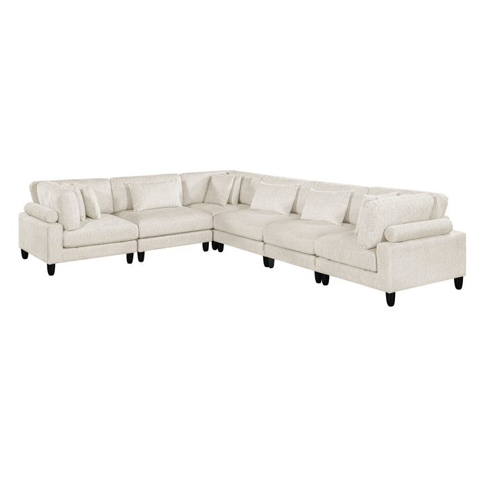 ;Robstown - (6)6-Piece Modular Sectional