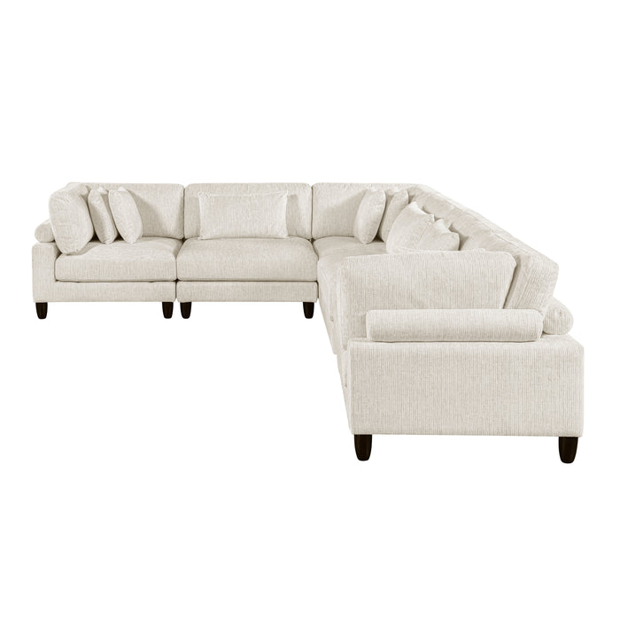 ;Robstown - (6)6-Piece Modular Sectional