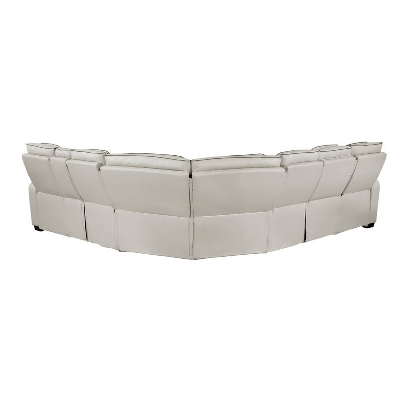 Fairway - (3)3-Piece Power Reclining Sectional with Right Side Console, Drop-Down Cup Holders, Power Headrests, Storage Arms(Top and Side), Cup holders, Reading Lights, Charging Ports, Wirele