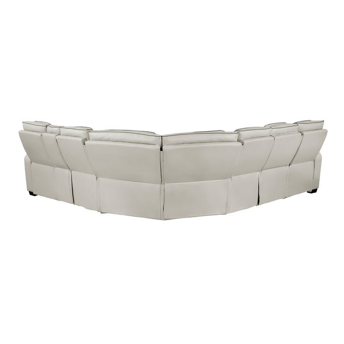 Fairway - (3)3-Piece Power Reclining Sectional with Right Side Console, Drop-Down Cup Holders, Power Headrests, Storage Arms(Top and Side), Cup holders, Reading Lights, Charging Ports, Wirele