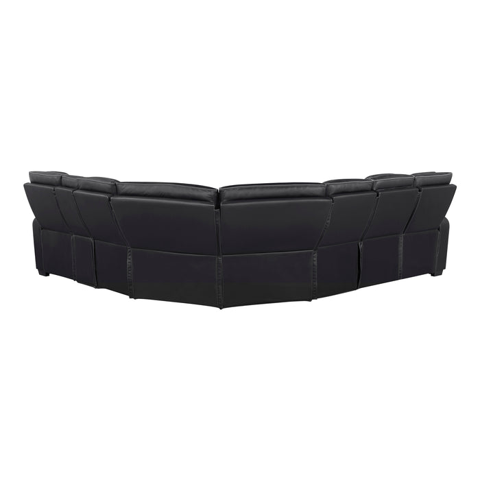 Fairway - (3)3-Piece Power Reclining Sectional with Right Side Console, Drop-Down Cup Holders, Power Headrests, Storage Arms(Top and Side), Cup holders, Reading Lights, Charging Ports, Wirele